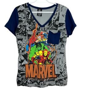 Recycled Karma Marvel superhero comic Shirt Size M